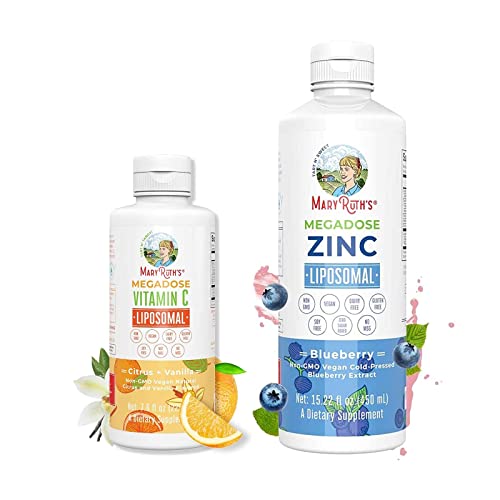 Vitamin C & Zinc Immunity Liposomal Bundle by MaryRuth's Megadose