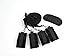 Straight Edge Bed Restraint System with Eye Mask, Adjustable Mattress, Bondage Restraints with Cuffs for Ankles and Wrists, Fits Almost Any Size Mattress