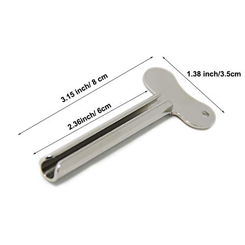 RAYNAG 5 Pieces Metal Tube Roller, Toothpaste Tube Squeezer Roll-up Key Dispenser, Paint Squeezing Little Gadget Tool - Thumbnail 3