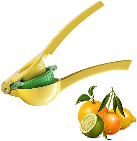 MELODY OLINA Enameled Aluminum Lemon Squeezer, Yellow