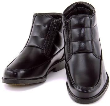 Amazon トラスト メンズ ビジネスシューズ レイン スノー ショート ブーツ スパイク付き 防水 雨 雪 靴 シューズ 防滑 4e 幅広 吸湿 発熱 4669 ブラック 27 0cm Trust トラスト ブーツ