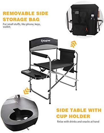 Metal side table in black finish, pack of two.