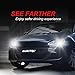 AUXITO Automobile 9006 (HB4) LED Headlight Bulbs 72W 8000Lms Per Pair Super Bright 6500K Cool White All-in-One Low Beam Conversion Kit