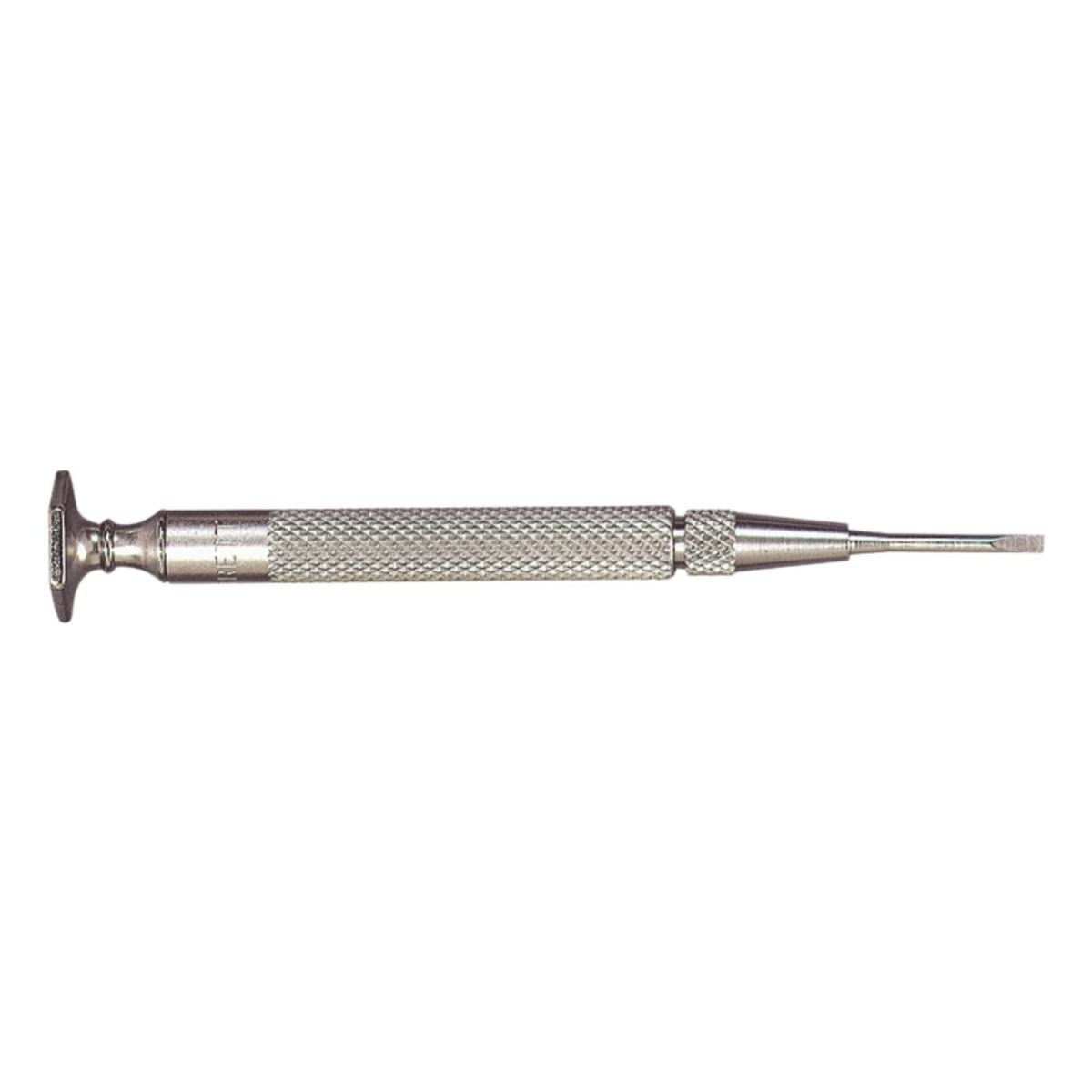 Starrett 555C Stainless Steel Jewellers Complete Screwdriver, .070" Head, 33/4" Length, 7/8"Blade Length