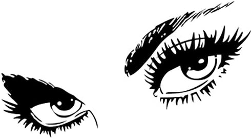 huhushop Audrey Hepburn Beautiful Eyes Wall Art Décor. A Stunning Wall Decal for Bedroom, Living Room, Bathroom and Office. Removable Vinyl Adhesive Will Not Damage Your Wall. Rolled NOT Folded.