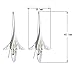 Huayang| One Pair Elegant Orchid Earrings 925 Sterling Silver Women Gift Wedding Engagement Party