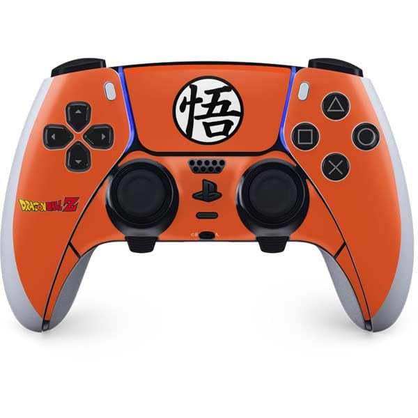 Skinit Decal Gaming Skin Compatible with PS5 DualSense Edge Pro Controller - Officially Licensed Dragon Ball Z Goku Iconic Kanji Symbol Design