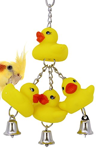 Bonka Bird Toys 922 DUCKY RINGER BIRD TOY parrot cage toys cages cockatiel conure toys parakeet. Quality Product Hand Made in The USA.