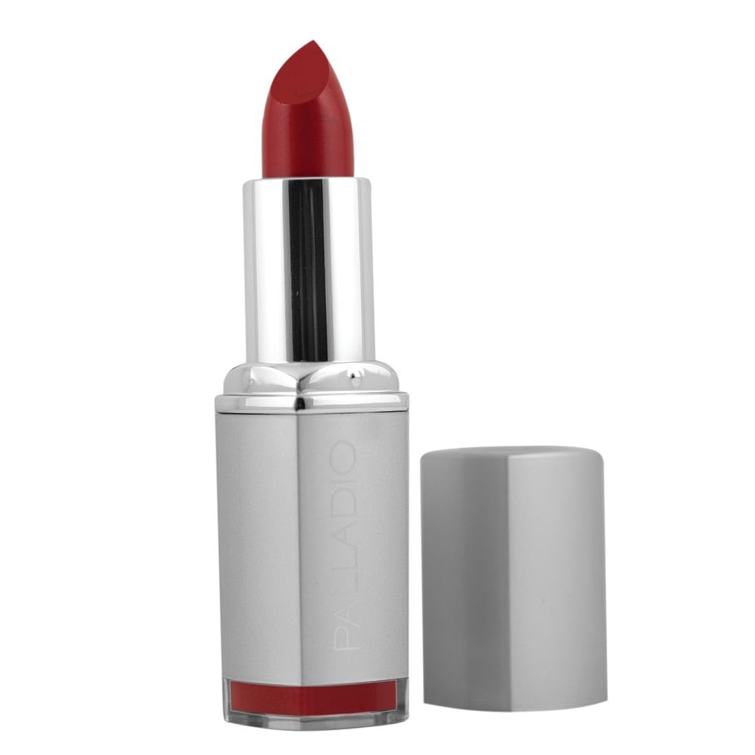 Palladio Herbal Lipstick, Rich Pigmented and Creamy, Infused with Aloe Vera, Chamomile & Ginseng, Prevents Lips from Drying, Combats Fine Lines, Long Lasting Lipstick, Pure Red — image 1