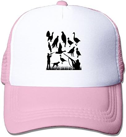 Dawn Hilary Keats Man Silhouettes of Wild Animals and Huntsman Grouse Mallard Duck Eagle Grass Handsome Dad Dicer Pink