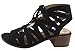 City Classified Women's Cut Out Caged Open Toe Chunky Stacked Heel Bootie