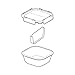 BLACK & BLUM Lunch Box Large Square, 1 EA
