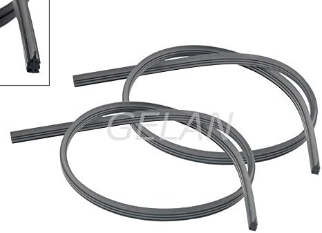 2x Gelan Replacement Bosch Aerotwin Windscreen Wiper Rubbers in Polybag A967S 3397118967 WIPER BLADE 650/575 Template included for easy hanging UK company FY-28 #