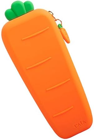Amazon ペンケース 可愛い 人参 シリコン ペンポーチ 筆入れ にんじん キッズ おもしろ 防水 収納ポッチ 学生 子供用 柔らかく きれい 柔軟 耐久 幼稚園 収納バッグ 大容量 カッコイイ おもちゃ 趣味 入学祝い 新入学 通学 オレンジ ペンケース