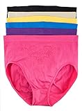 Barbra's 6 Pack Women's High Waist Tummy Control Regular and Queen Size Brief Panties