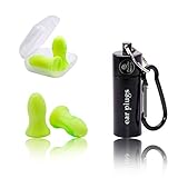 Ear Plugs for Sleeping, High Fidelity Noise Reduction Ear Plugs for Musicians Concerts Snoring Shooting Construction Work, Reusable Ultra Soft Earplugs for Men & Women, 2 Pair