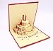 IShareCards® Handmade 3D Pop Up Birthday Cards Creative Greeting Cards Papercraft (90° Happy Birthday Cake)