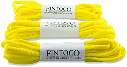 3 Pairs of Oval Running Shoelaces for Sneakers