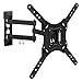 Mount-It! Full Motion TV Wall Mount Monitor Wall Bracket with Swivel and Articulating Tilt Arm, Fits 26 32 35 37 40 42 47 50 55 Inch LCD LED OLED Flat Screens up to 66 lbs and VESA 400x400 primary