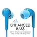 MEE audio RX18P Comfort-Fit in-Ear Headphones with Enhanced Bass and Inline Microphone and Remote (Blue)