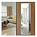 Ecentaur Frameless Door Mirrors Wall Mirror Full Length Body Mirror for Wall Mounted Bedroom Closet Wardrobe Long Size Mirror