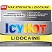 ICY Hot Lidocaine Pain Relieving Cream Max Strength Plus Menthol - 2.7 oz, (Pack of 2)