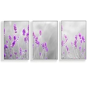 3 Piece Canvas Wall Art for Living Room, Bedroom Green Plants Framed Canvas Prints for Home Decoration Ready to Hang - 16"x24"x3 Panels