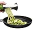 Life Dynamics Spiral Slicer, Zucchini Pasta Maker, Vegetable Slicer, Spiralizer, HandHeld Black
