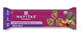Navitas Organics, Gluten Free Superfood Snack Bar, Goji Acai, 12 Count