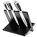 HOMEKOKO Magnetic Knife Block, Magnetic Knife Holder, Knife Rack with Double Side Strong Magnetic for Knife Organize and Storage,Black