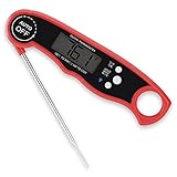 Waterproof Digital Meat Thermometer，Super Fast Instant Read Thermometer With Calibration And Backlight Functions， Food Thermometer For Kitchen BBQ And Outdoor Cooking
