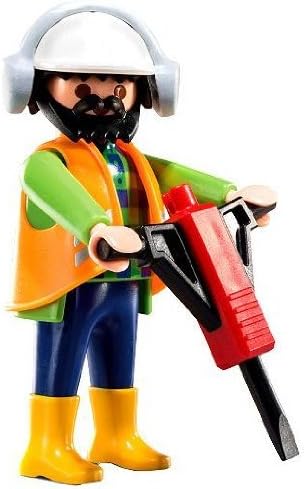Playmobil Fi?ures Series 6 LOOSE Mini Figure Construction Worker