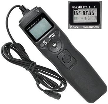 PowEver LCD Timer Remote Control Shutter Release for Canon 700D/T5i, 650D/T4i, 550D/T2i, 500D/T1i, 350D/XT, 400D/XTi, 1000D/XS, 450D/XSi, 60D, 100D, and Pentax