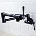 DuranRyan Pot Filler Faucet Wall Mount Single Hole Two Handle Faucet with Swing Arm, Cold Water Only, Matte Black Finished