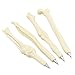 Jiulyning Novelty Bone Shape Ballpoint Pens, 0.7mm Black Ink, Pack of 10
