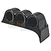 GlowShift Black Triple Dashboard Gauge Pod Compatible with Dodge Ram First Generation Cummins 1986-1993 - ABS Plastic - Mounts (3) 2-1/16
