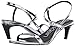 Calvin Klein Women's GARRINA Heeled Sandal, Silver Metallic Box, 9 M US
