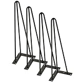 TC-Home 3 Rods Black Hairpin Legs 3/8