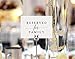 Bliss Collections Reserved Signs for Wedding Reception, 4x6 Reserved Table Cards, Table Setting Cards, Pack of 10