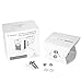 Versatile Aluminum Wall Mount for The Ring Spotlight Cam Wired - Adjust Flexibly The Viewing Angle of Your Camera - by Wasserstein (White)
