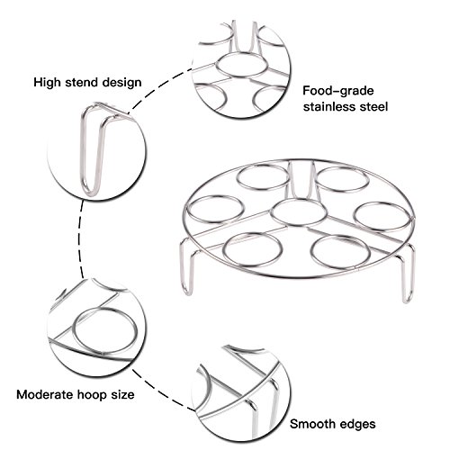 image for Sonyabecca 3pcs Silicone Egg Bites Mold + Egg Steamer Rack + Cake Pan 