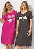 Dreams & Co. Women's Plus Size 2-Pack Sleepshirt