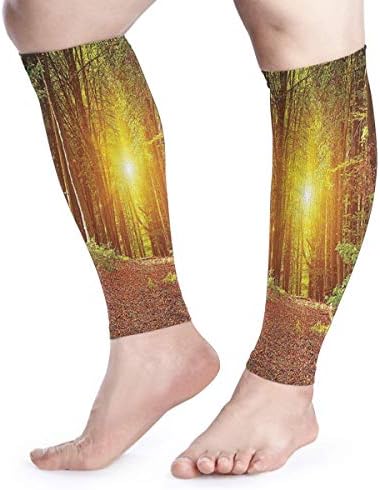 グリーンフォレストライト サイクル レッグカバー ふくらはぎ用サポーター 膝サポーター コンプレッションウェア レッグスリーブ 両足