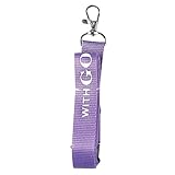 With God All Things are Possible Purple Christian Key Chain Lanyard