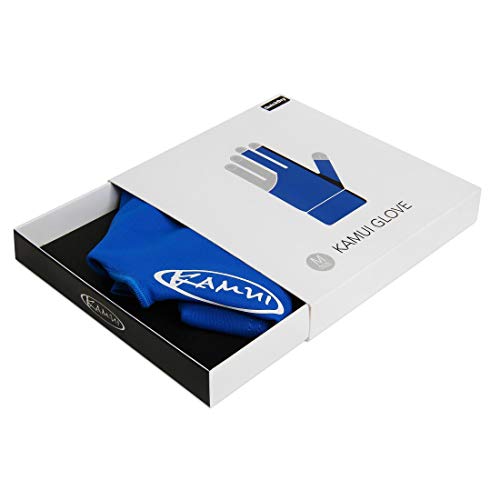 KAMUI Billiard Glove - Quickdry - for Left Hand - Blue (XS) - Thumbnail 3