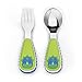 Skip Hop Toddler Utensil Set Fork and Spoon Set, Dishwasher Safe, Dino