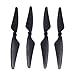 Mysterystone 2 Sets 8pcs Drone Propellers with Bonus Landing Gear Pads for MJX Bugs 3 Bugs3 Bug3 B3 Drocon Bugs Contixo F17 Force1 F100 Drones 2CW 2CCW Motor Blades Replacement Parts (Black)