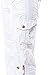 JEANS FOR LOVE Womens Cargo Utility Work Hiking Army Military Multi Pockets Combat Casual Pants (L, White)