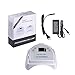 TAKOYI LED Nail Lamp 64W Gel Light Nail Dryer Cordless Gel Light 4 Timer Setting Cordless UV Led Nail Light Curing Nail Dryer for Gel Nails with Lifting Handle Touch Sensor LCD Screen (White)