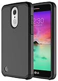 LG K20 V K20V Case, LG K20 Plus Case, LG K20 Case, LG Harmony Case, LG Grace LTE Phone Case, OEAGO Hybrid Shockproof Drop Protection Impact Rugged Case Armor Cover - Black